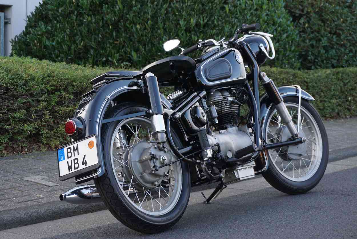 1958 BMW R26 Hinten
