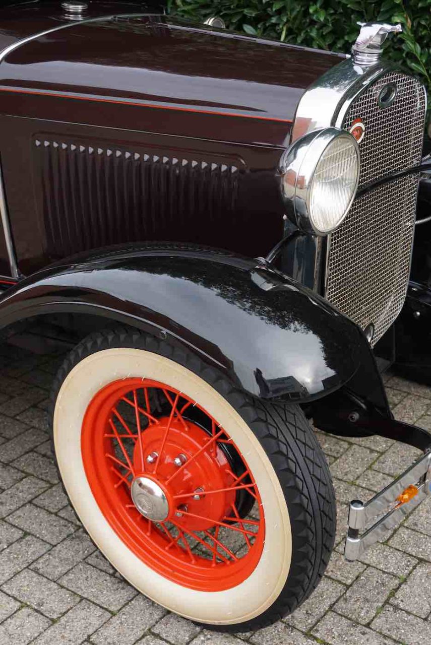 1931 Ford Model A Coupe mit Schwiegermuttersitz Front